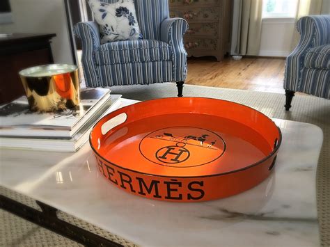 hermes rolling tray|hermes tableware trays.